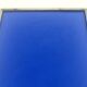 Monochrome table in ultramarine blue, acrylic on solid wood.