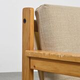 Pair of Scandinavian pine armchairs, circa 1970