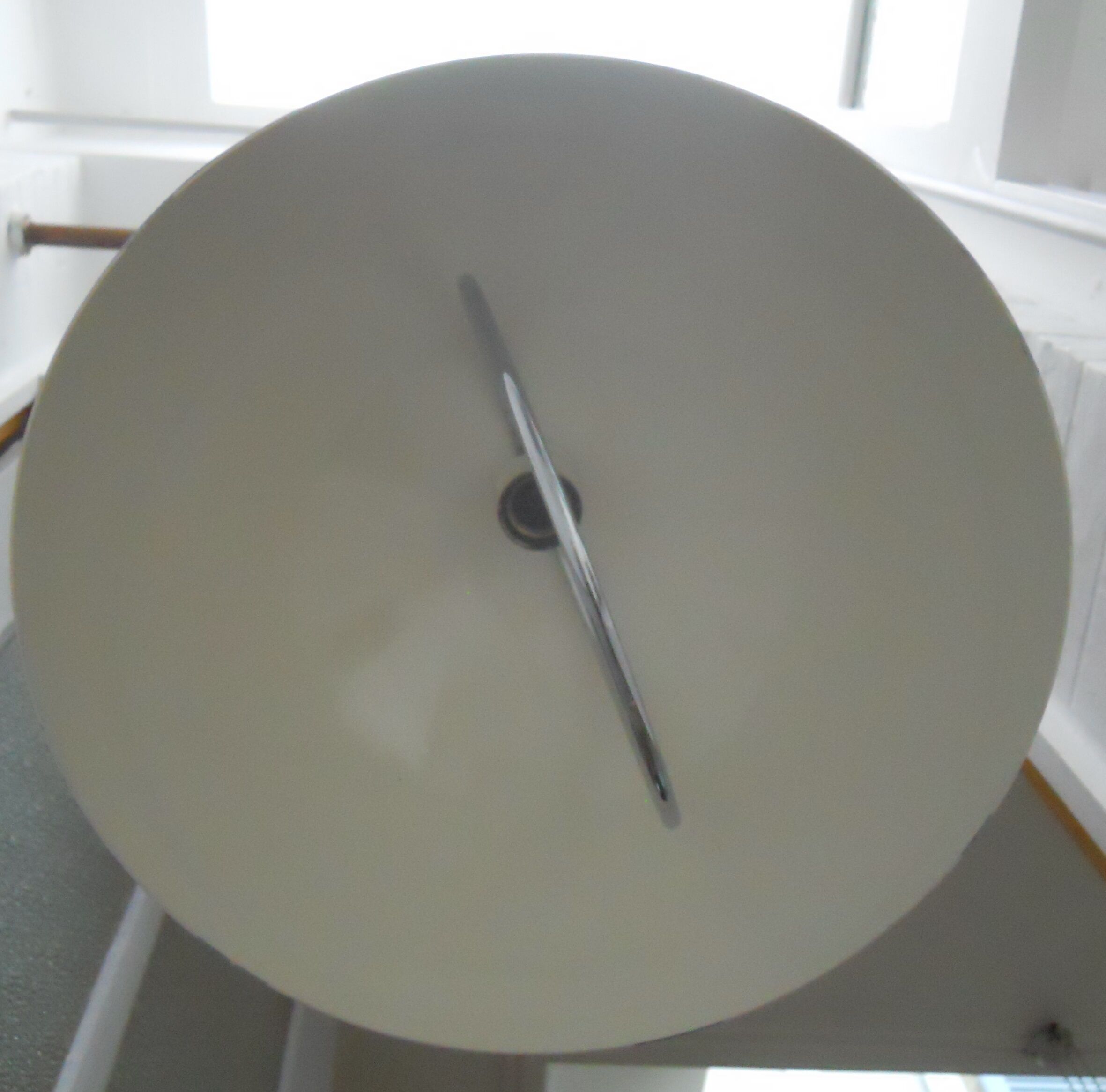 Ceiling design round metal Burgundy