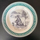 Assiettes parlantes terre de fer