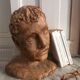 Vintage sculpted head to pose