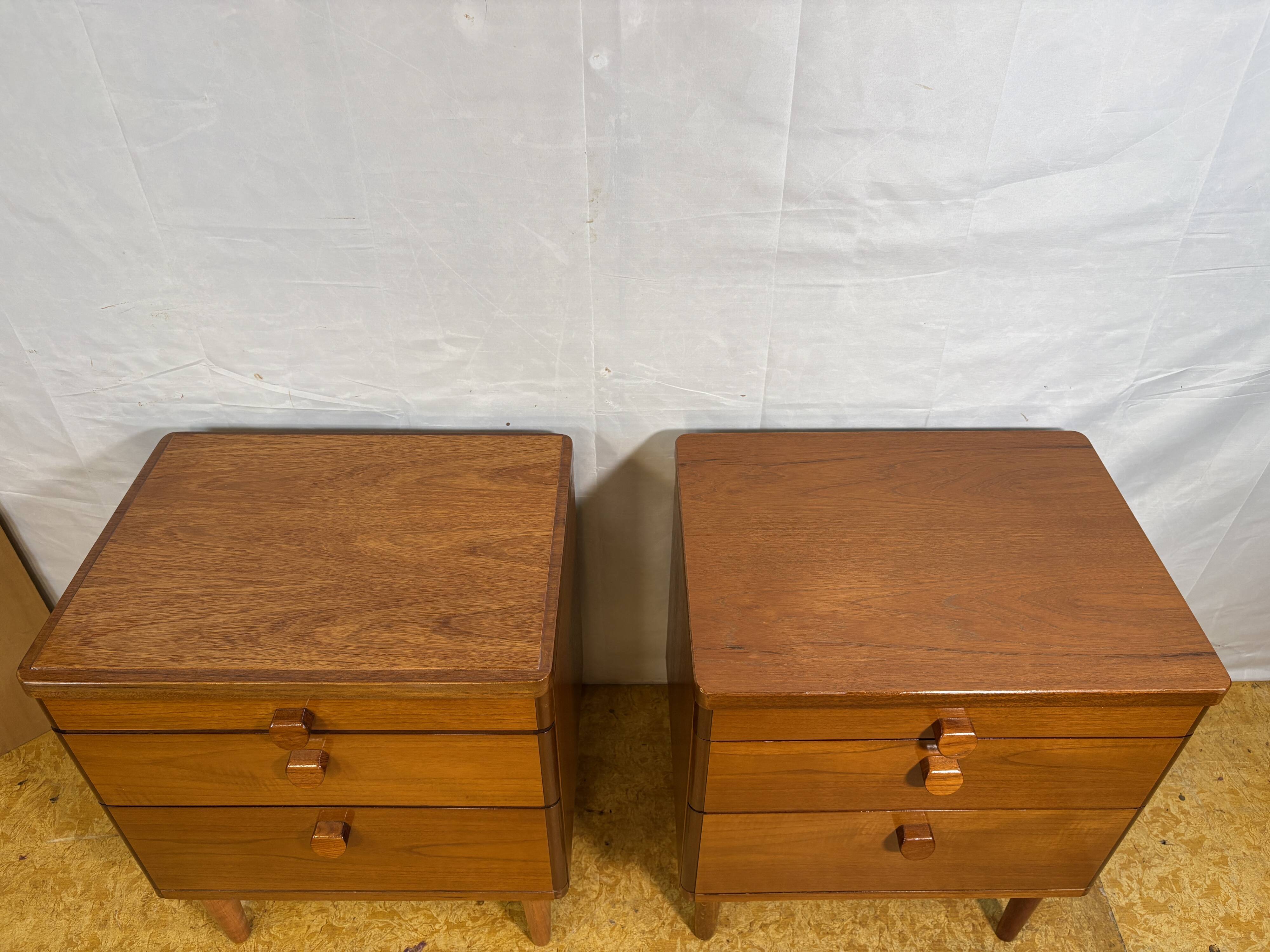 Pair of teak bedside tables by Stag, 1960-1970