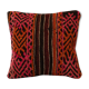 Hand made turkish kilim cushion, wool scatter pillow