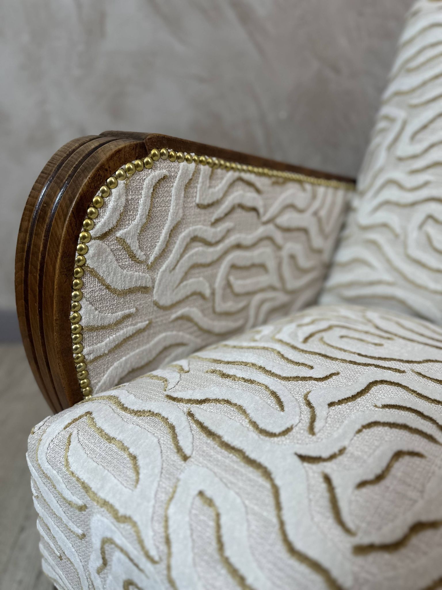 Art Deco armchair restored
