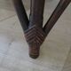 Set of 2 swivel bar stools / chairs - wood - cane - rattan - 80s