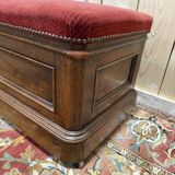 Banc coffre époque Louis Philippe en chêne massif