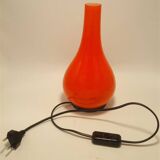 Orange opaline lamp