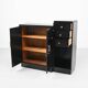 Cabinet Art Déco avec poignées en nickel plaqué