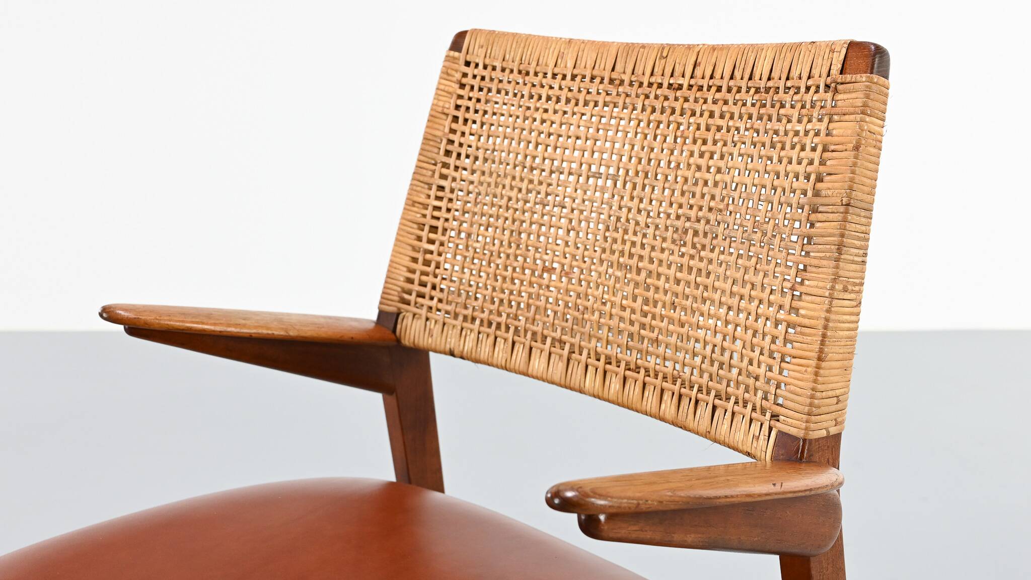 E. Knudsen, armchair model 48 for Jensen & Lykkegaard. Denmark, circa 1950.