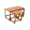 Teak and Afromosia Nesting Tables by V. Wilkins for G Plan, Fresco Collection