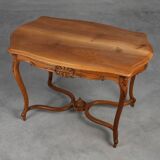 Late 19th‑century Walnut side table in the Louis XV style, France