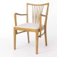 Pair of 1950s Vintage Armchairs, Restored Beech Wood & Light Gray 1950s