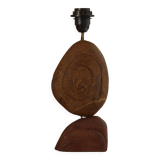 Carved stone lamp base, circa 1970