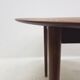 Metal table in teak oval 311 by Peter Hvidt & Orla Mølgaard-Nielsen for Søborg Møbelfabrik