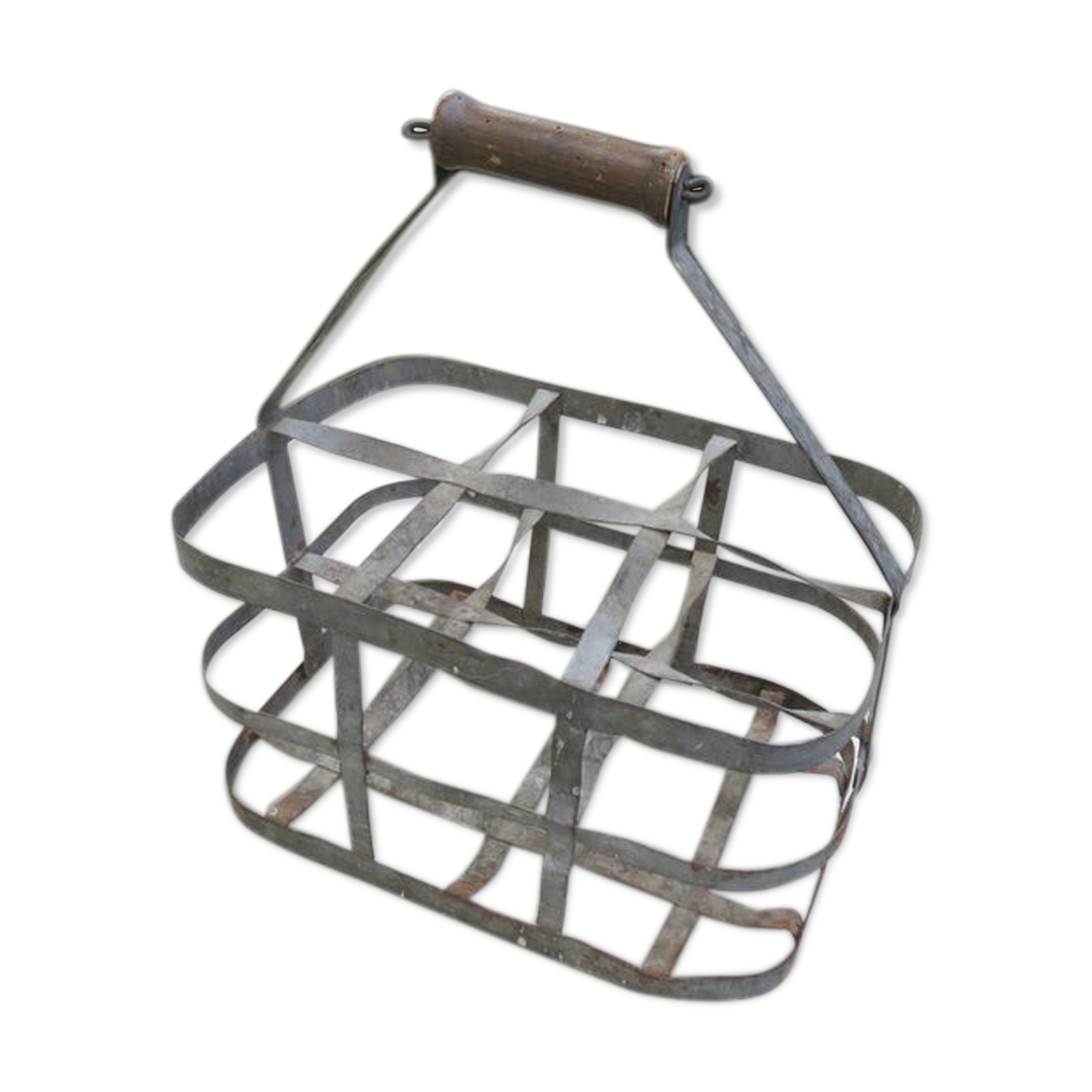 Zinc bottle holder dating from the 30s 40s