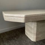 70s Travertine Coffee Table