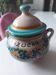 Sucrier vintage en faience signé