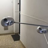 Modular chrome floor lamp