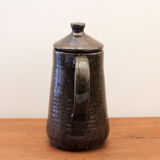 Glazed stoneware coffee maker signed