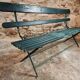 Antique folding garden bench – France – 1930s