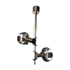 lustre fleur en metal