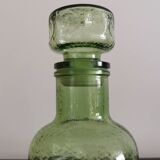 Carafe ancienne en verre vert