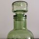 Old green glass carafe
