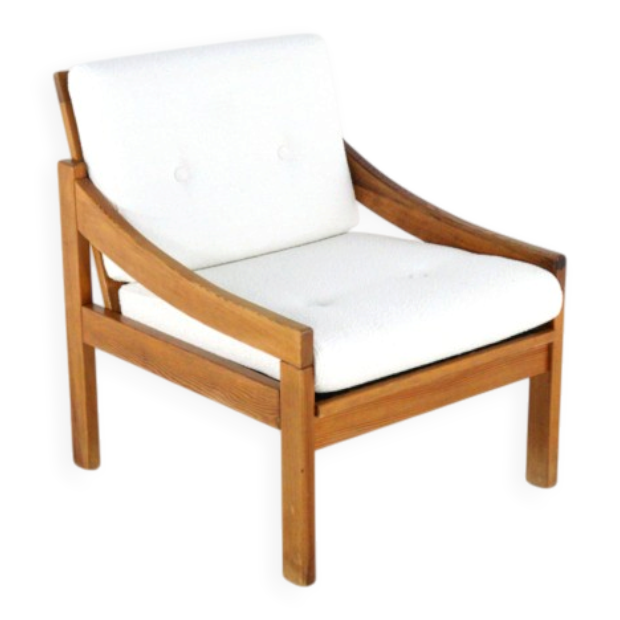 Fauteuil en pin 'Gassel' | 2 pièces en stock