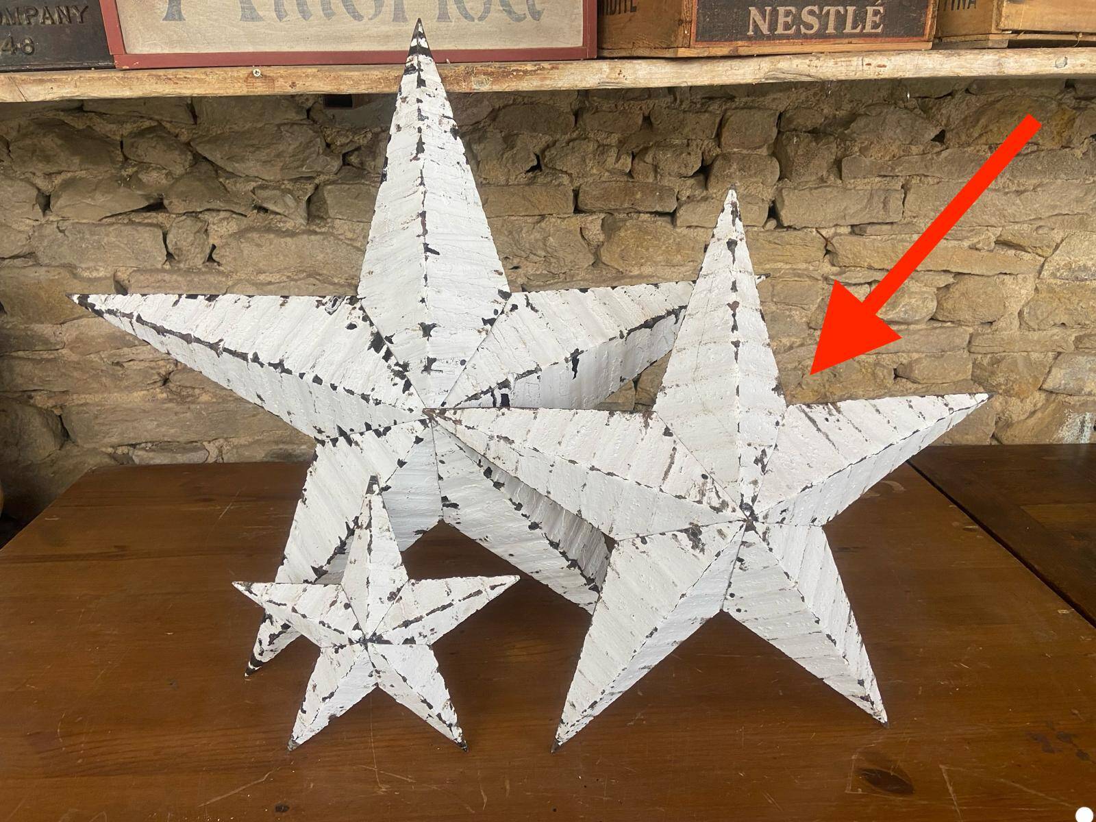 White amish star 56cm