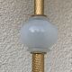 Vintage brass floor lamp in scale and opaline 1950