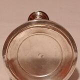 Directoire style candle holder in silver metal