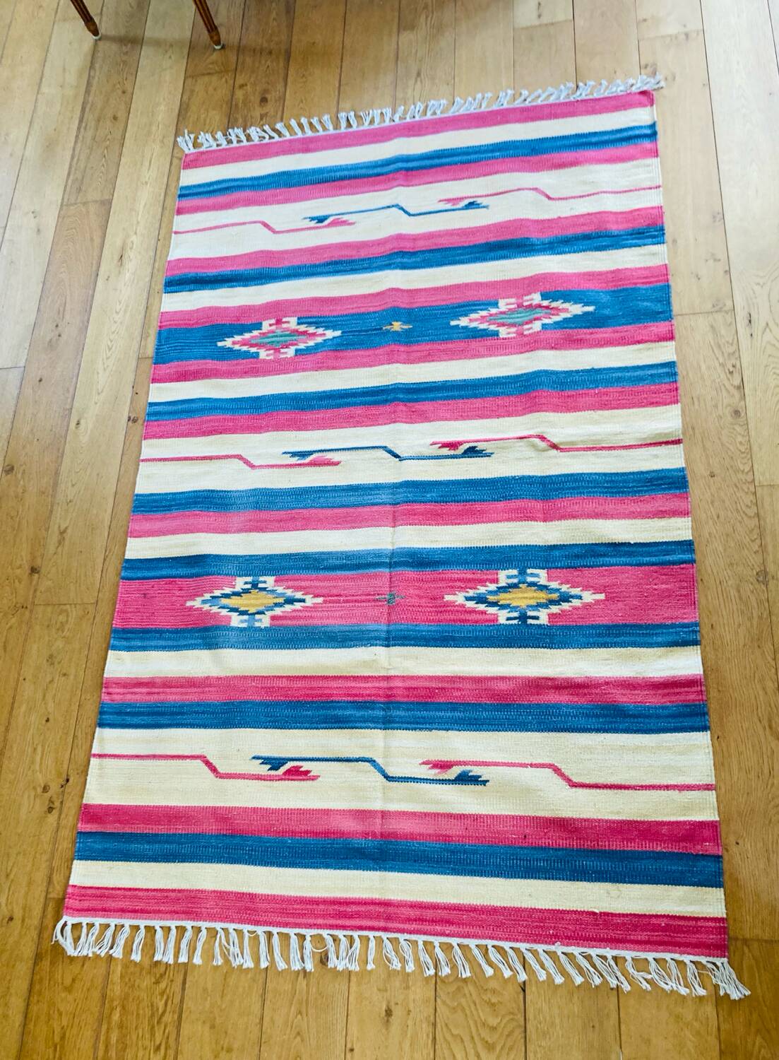 Kelim Collection cotton rug made in India, 20th century