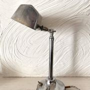 Art Deco industrial style chrome desk lamp – workshop lamp