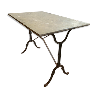 Table bistrot plateau marbre