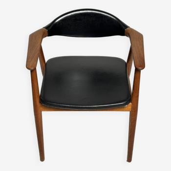 Vintage teak armchair by Erik Kirkegaard for Glostrup, Denmark, 1960s