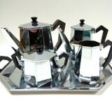 Rare Alessi model "Ottagonale" Coffee or Tea Service, 1936, Set of 5