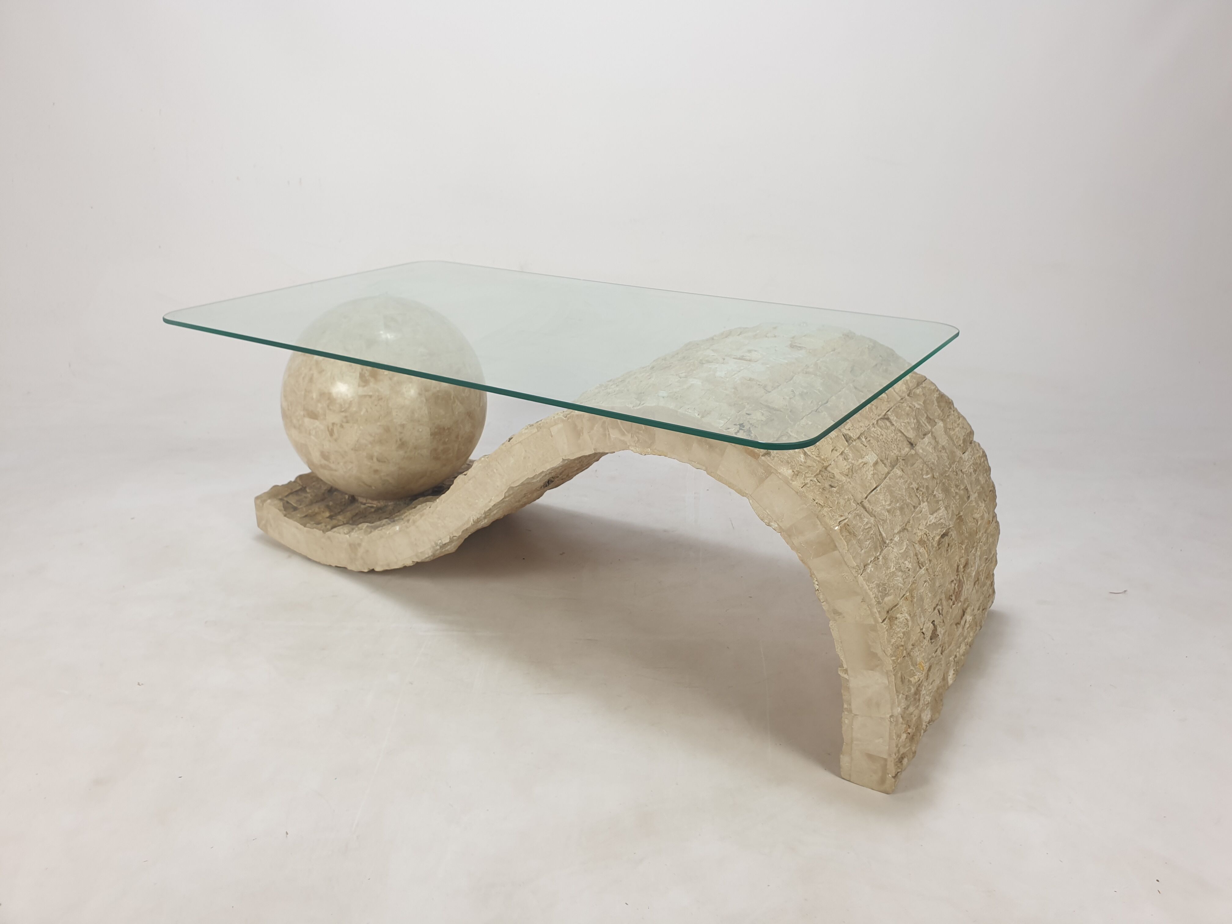 Magnussen Ponte Mactan Stone Coffee Table, 1980s