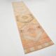 Vintage Runner Rug, 3x13 Long Faded Rug, Runner Rug, 84x398Cm