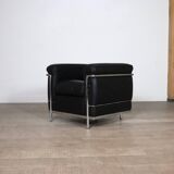 Cassina LC2 vintage lounge chair by Charlotte Perriand and Le Corbusier