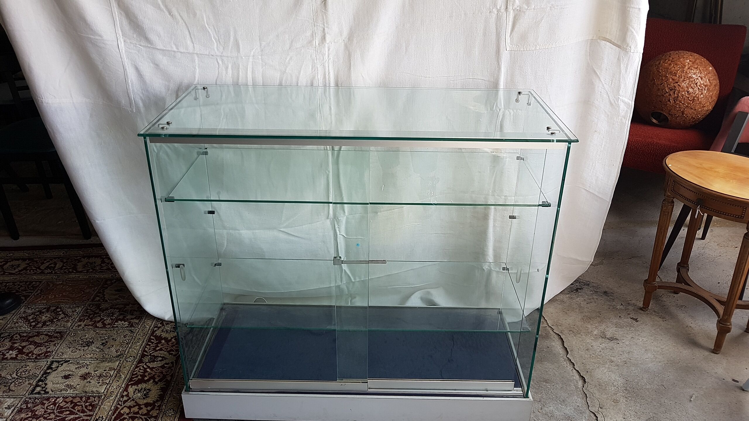 Glass display case