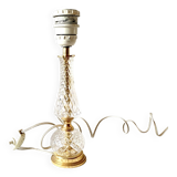 Old crystal and brass lamp base