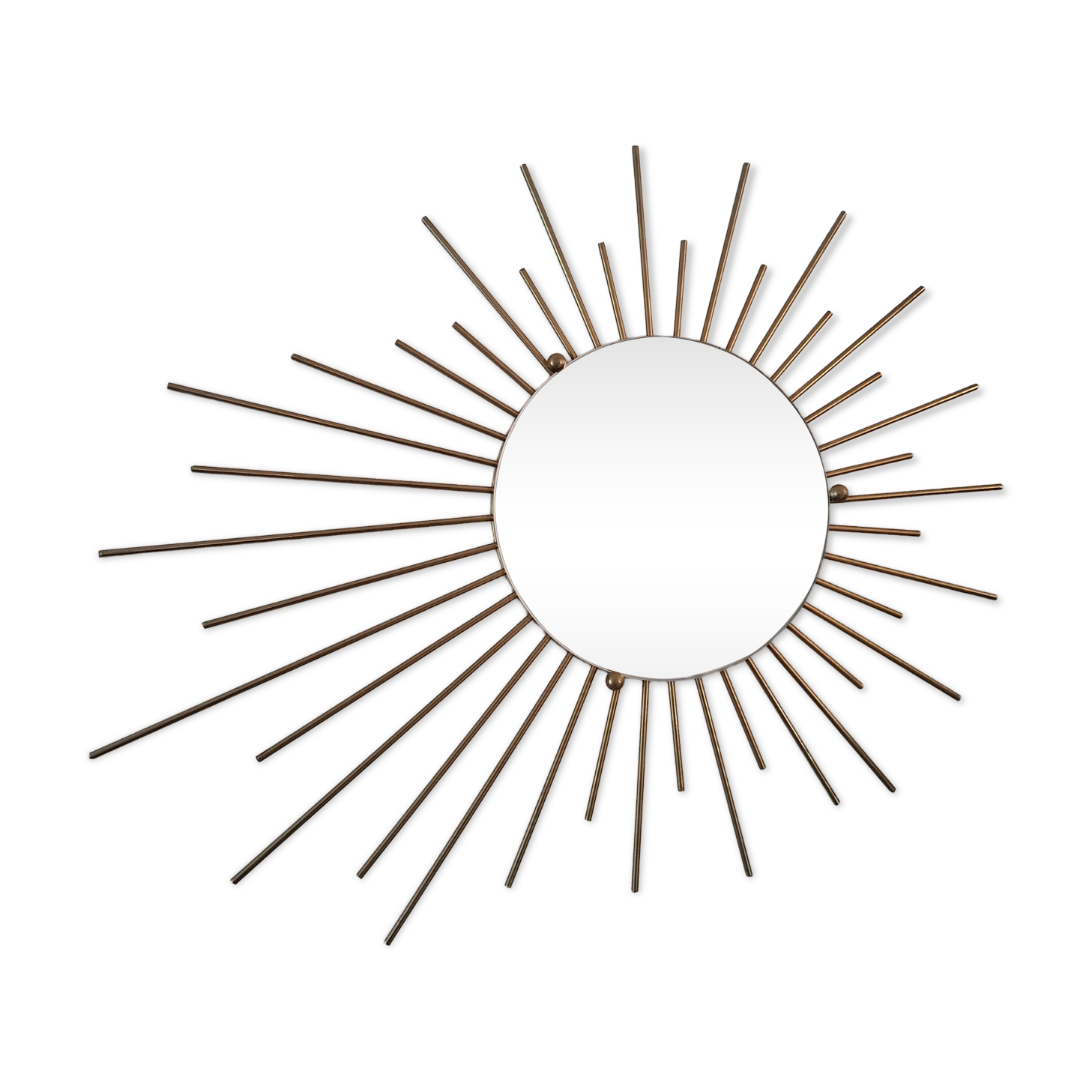 Vintage sunburst mirror