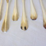 6 Christofle Art Deco style silver-plated metal forks 2106256