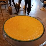 Large round dish. Dieulefit Caves. Vintage