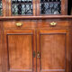Large English library from the 19th century in mahogany.