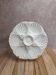 Oyster / shellfish plate Sarreguemines – Vintage white earthenware