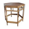 Table basse en bambou vintage