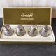 Series of 4 old saltshakers christofle silver - vintage glass