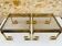 Pair of brass and glass side tables circa 1970/80.
