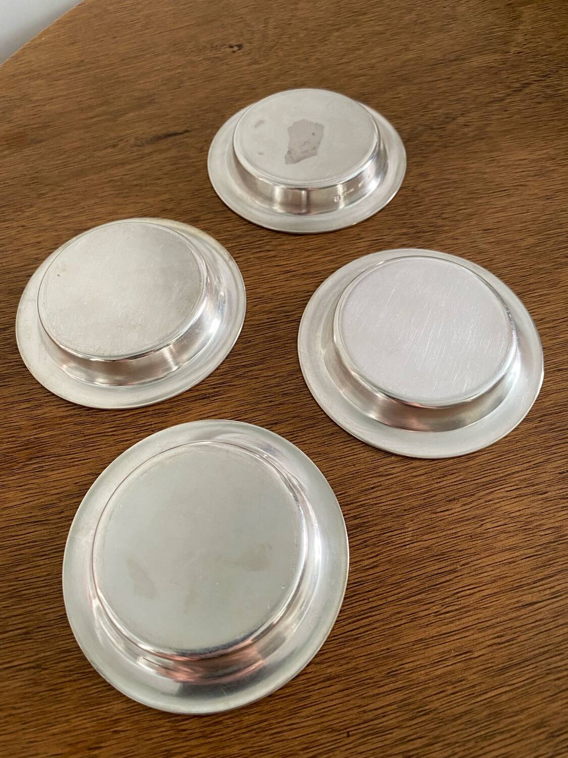 Christofle - 4 silver-plated coasters